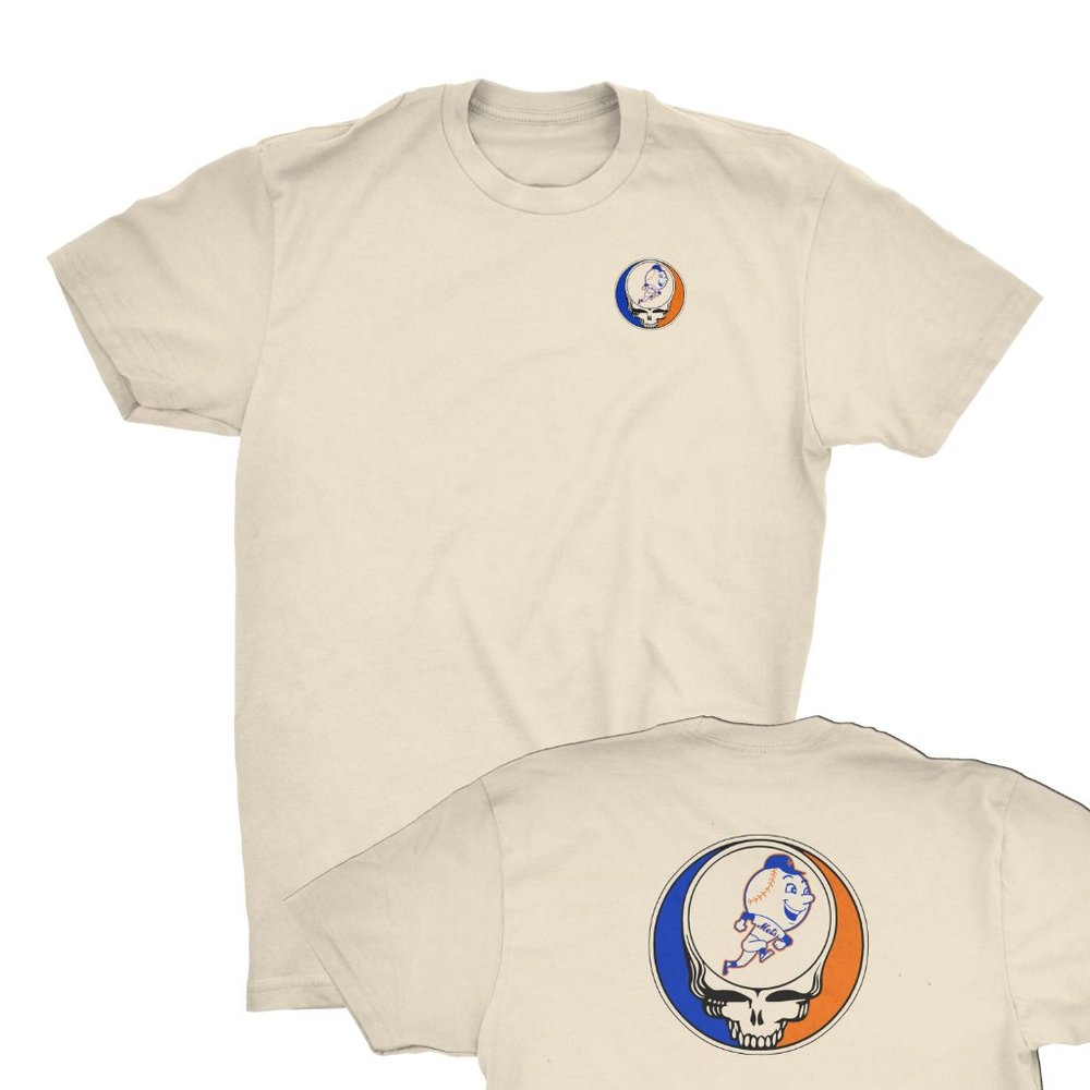 Grateful Dead Shakedown Style New York Mr Mets Parody lot T-shirt Dead N Company